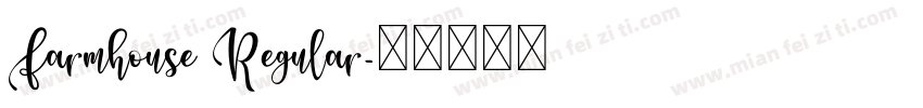 Farmhouse Regular字体转换